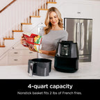 Ninja 4 Quart Air Fryer 4 in 1 Compact Oil Less Cooker for Healthy Meals