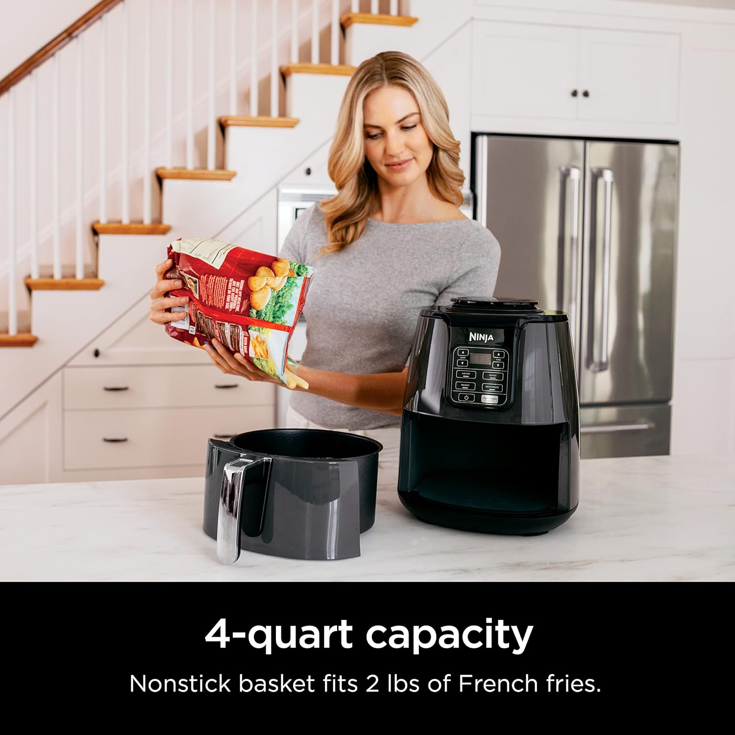 Ninja 4 Quart Air Fryer 4 in 1 Compact Oil Less Cooker for Healthy Meals