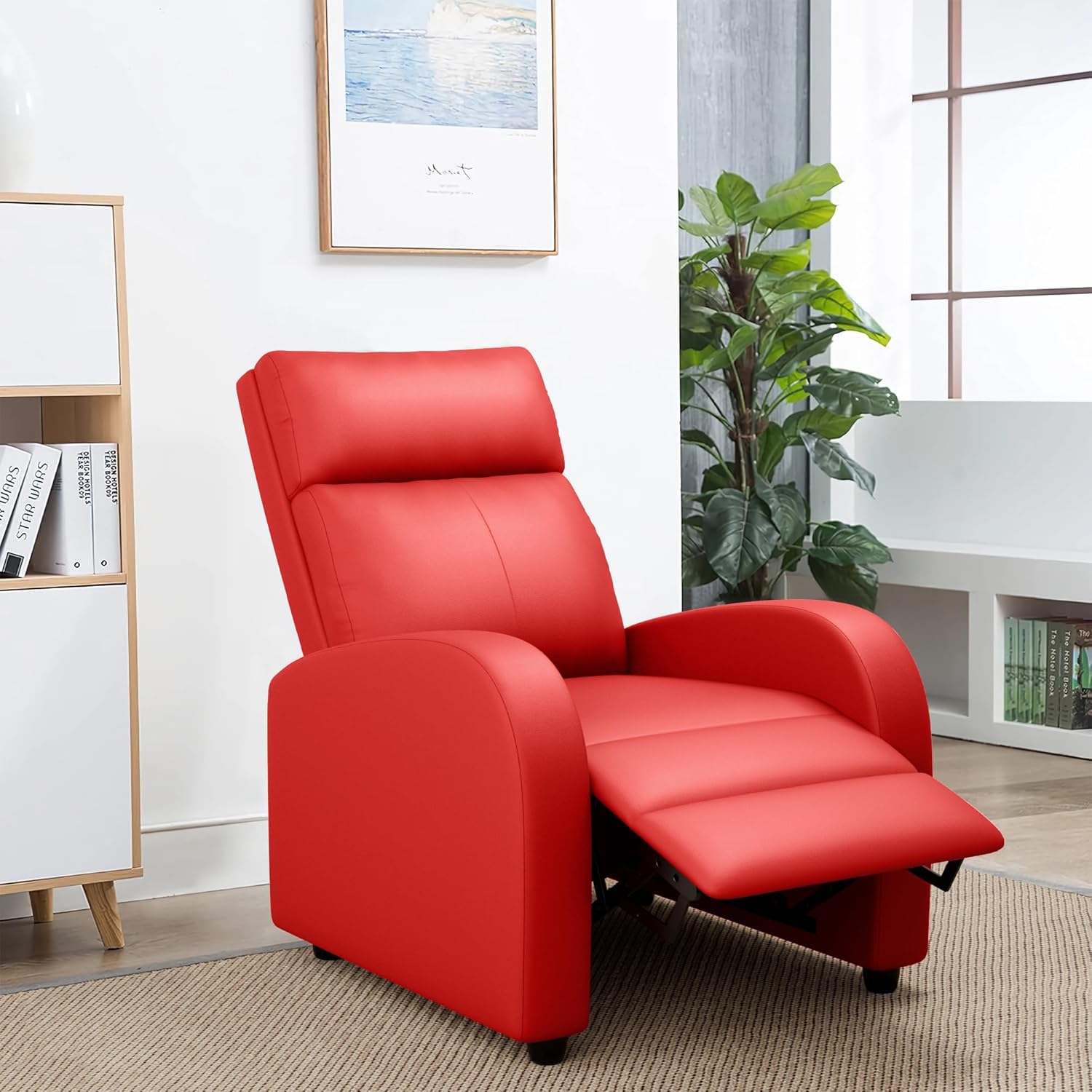 JUMMICO Adjustable Recliner Chair Thick Cushion Home Theater Sofa Living Room