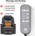MCombo Electric Power Lift Recliner Massage Heat Chair for Elderly 3 Positions 2 Pockets USB