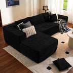 ovios Cloud Sectional Couch with L Shape Chaise Modern Modular Sofa