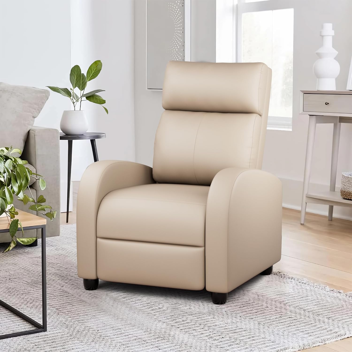 JUMMICO Adjustable Recliner Chair Thick Cushion Home Theater Sofa Living Room