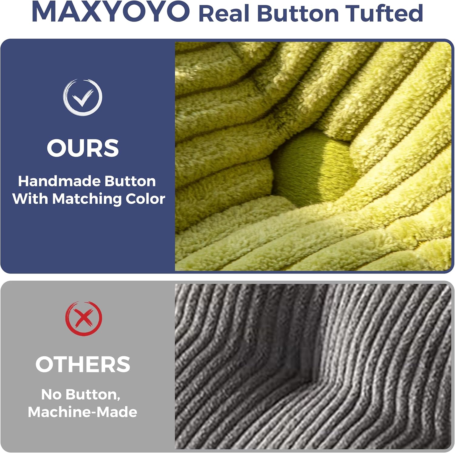 MAXYOYO L Shaped Folding Sofa Bed Convertible Sleeper with Pillow Armrest