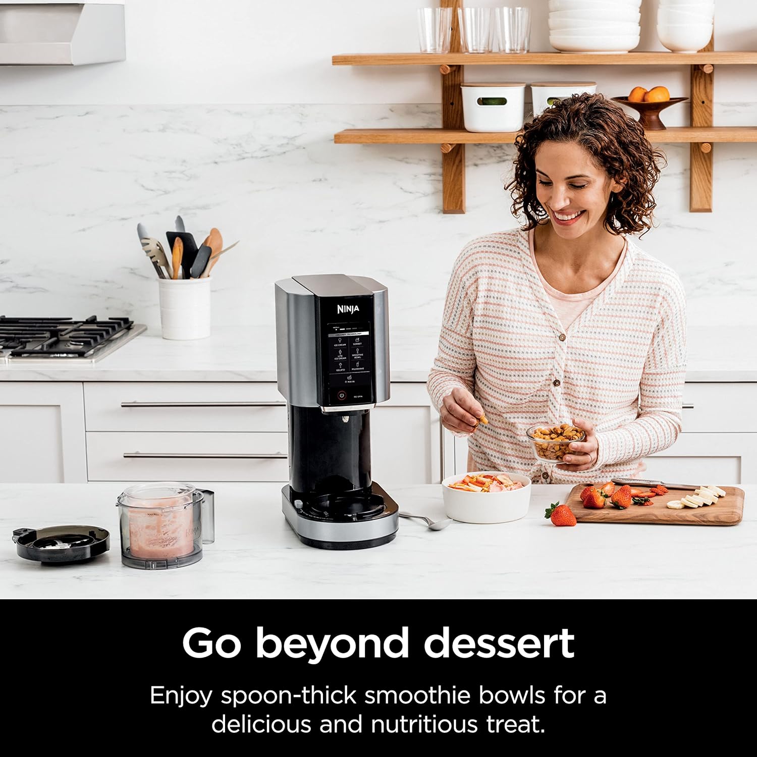 Ninja Ice Cream Maker with 7 One Touch Programs for Gelato Milkshakes Sorbet Smoothie Bowls