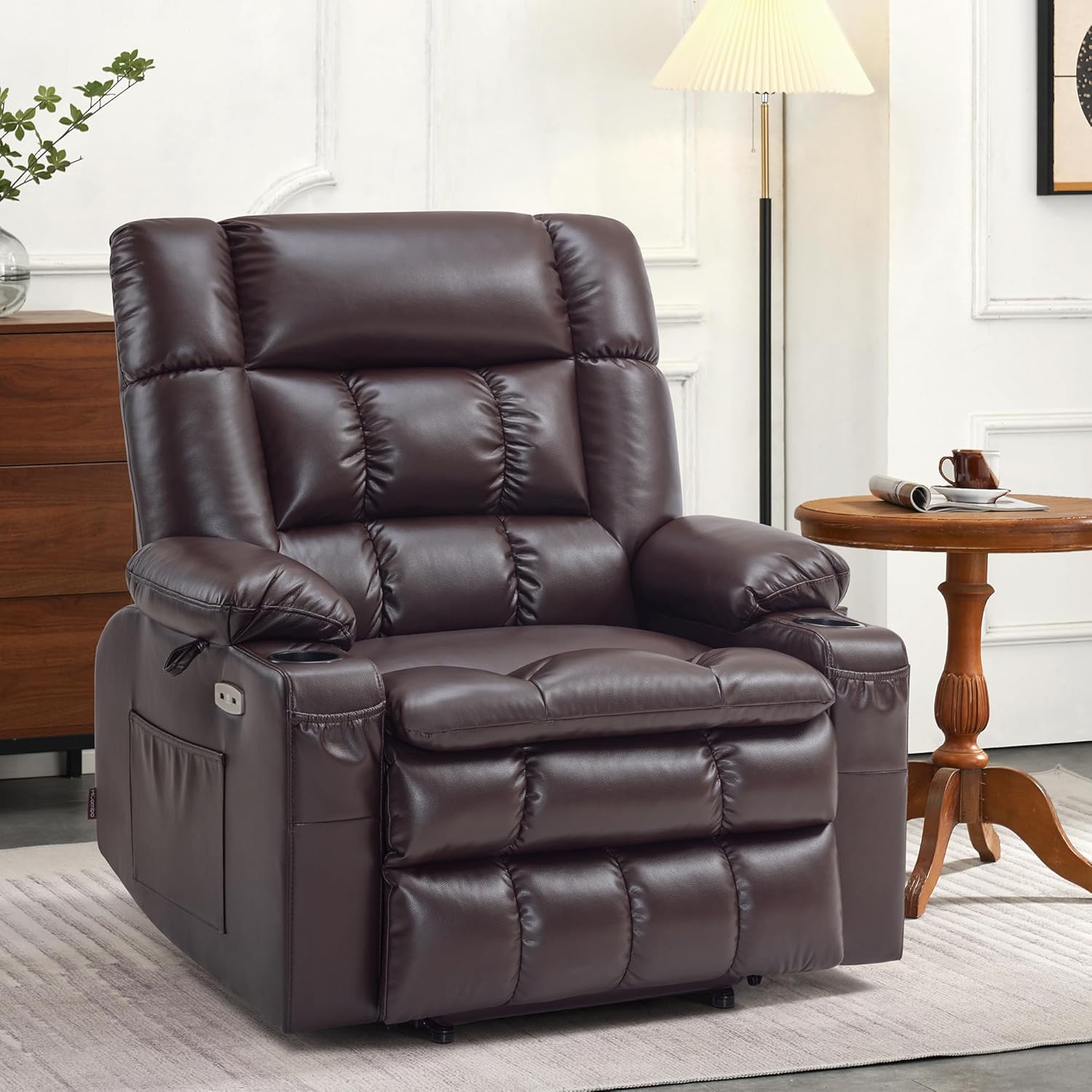 MCombo Dual Motor Power Lift Recliner Chair for Elderly with Heat Massage USB