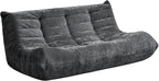 Hobestluk Giant Bean Bag Chair Memory Foam Faux Fur Sofa for Living Room