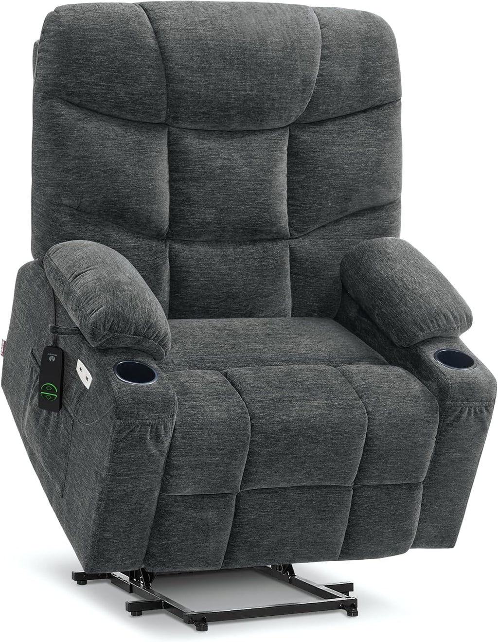 MCombo Power Lift Recliner Chair for Elderly with Extended Footrest Fabric