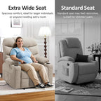 MCombo Power Lift Recliner Chair for Elderly with Extended Footrest Fabric