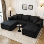 Settab Cloud Modular Sectional Sofa U Shaped Deep Seat Living Room Couch