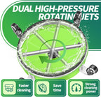 LidoDola 14 Inch Pressure Washer Surface Cleaner with Wheels for Concrete Patio Deck