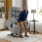 MCombo Power Lift Recliner Chair for Elderly with Extended Footrest Fabric