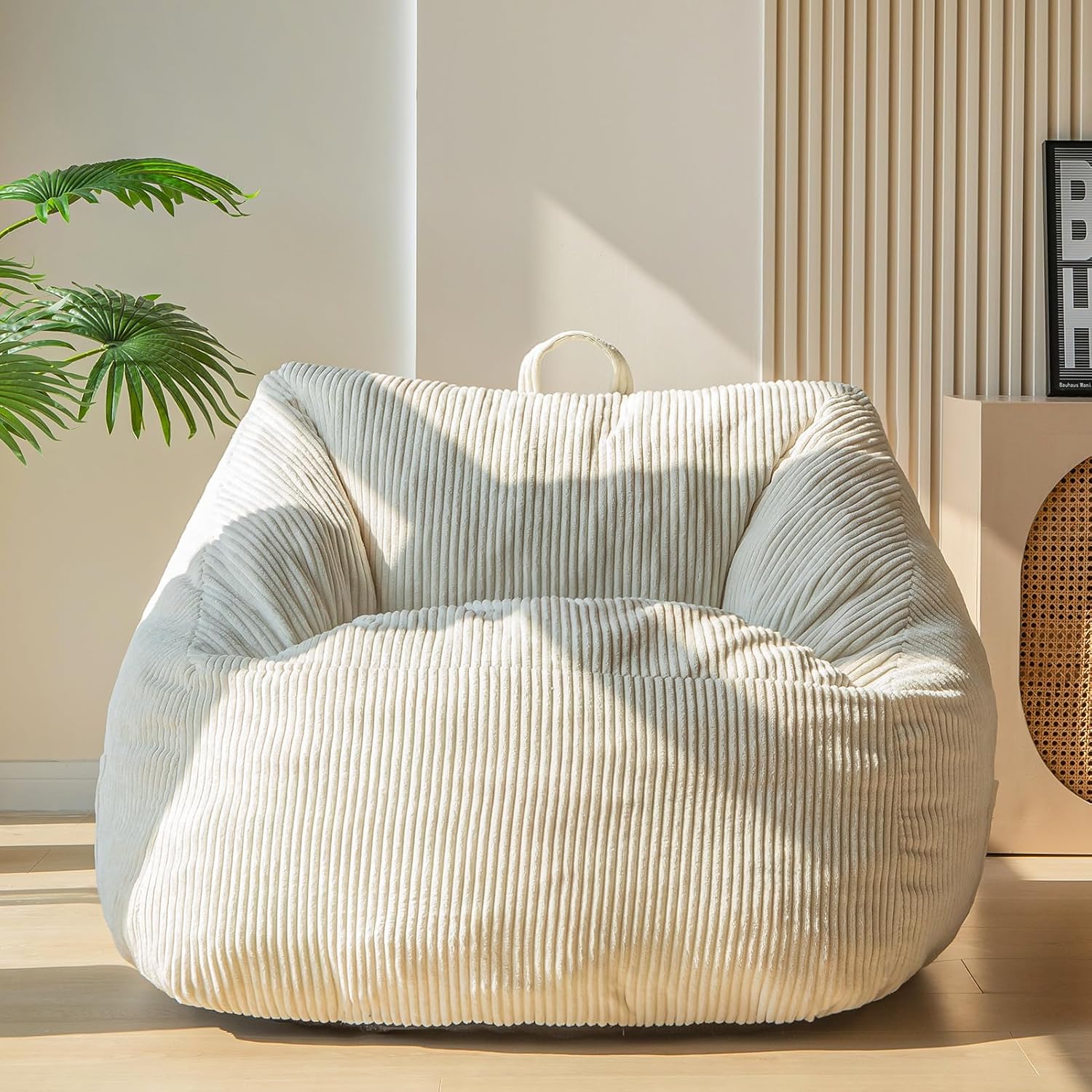 MAXYOYO Bean Bag Chair Floor Sofa with Handle and Pocket for Adults and Kids