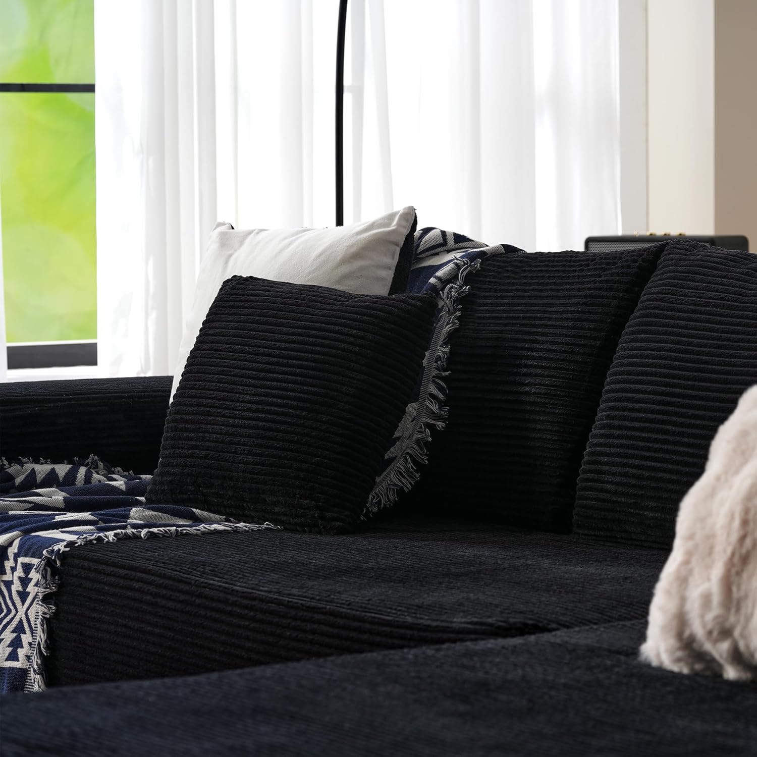 ovios Cloud Sectional Couch with L Shape Chaise Modern Modular Sofa