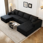 Settab Cloud Modular Sectional Sofa U Shaped Deep Seat Living Room Couch