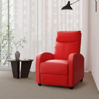 Homall Modern Recliner Chair PU Leather Padded Seat Single Sofa Home Theater