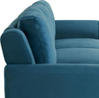 Lifestyle Harrington Sofa Upholstered Microfiber Fabric Curved Arm Couch
