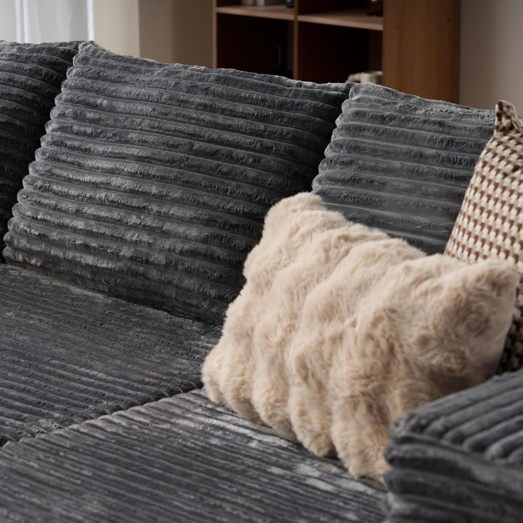 ovios Cloud Sectional Couch with L Shape Chaise Modern Modular Sofa
