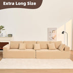 Afuson Boneless Sectional Sofa L Shape Deep Seat Cloud Couch Living Room