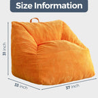MAXYOYO Bean Bag Chair Floor Sofa with Handle and Pocket for Adults and Kids