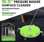 LidoDola 14 Inch Pressure Washer Surface Cleaner with Wheels for Concrete Patio Deck