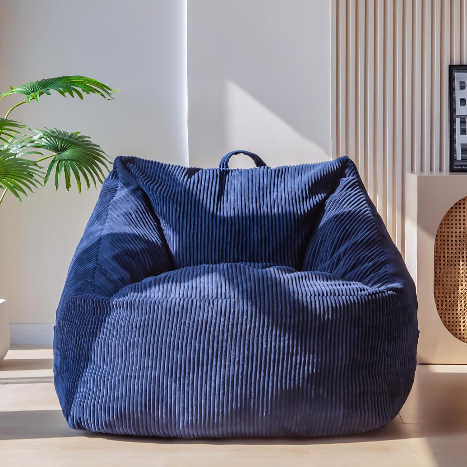 MAXYOYO Bean Bag Chair Floor Sofa with Handle and Pocket for Adults and Kids