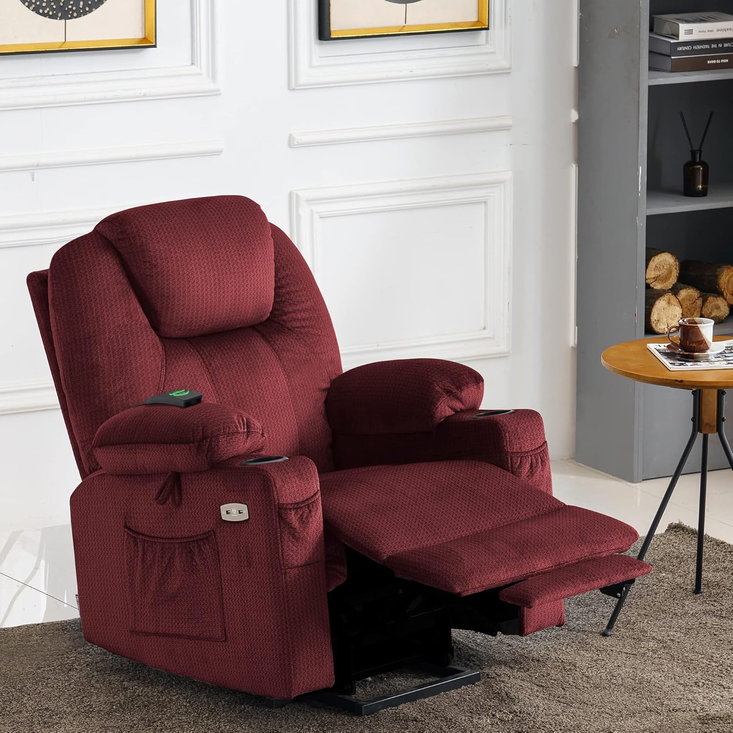 MCombo Power Lift Recliner Chair for Elderly with Heat Massage USB Cup Holders