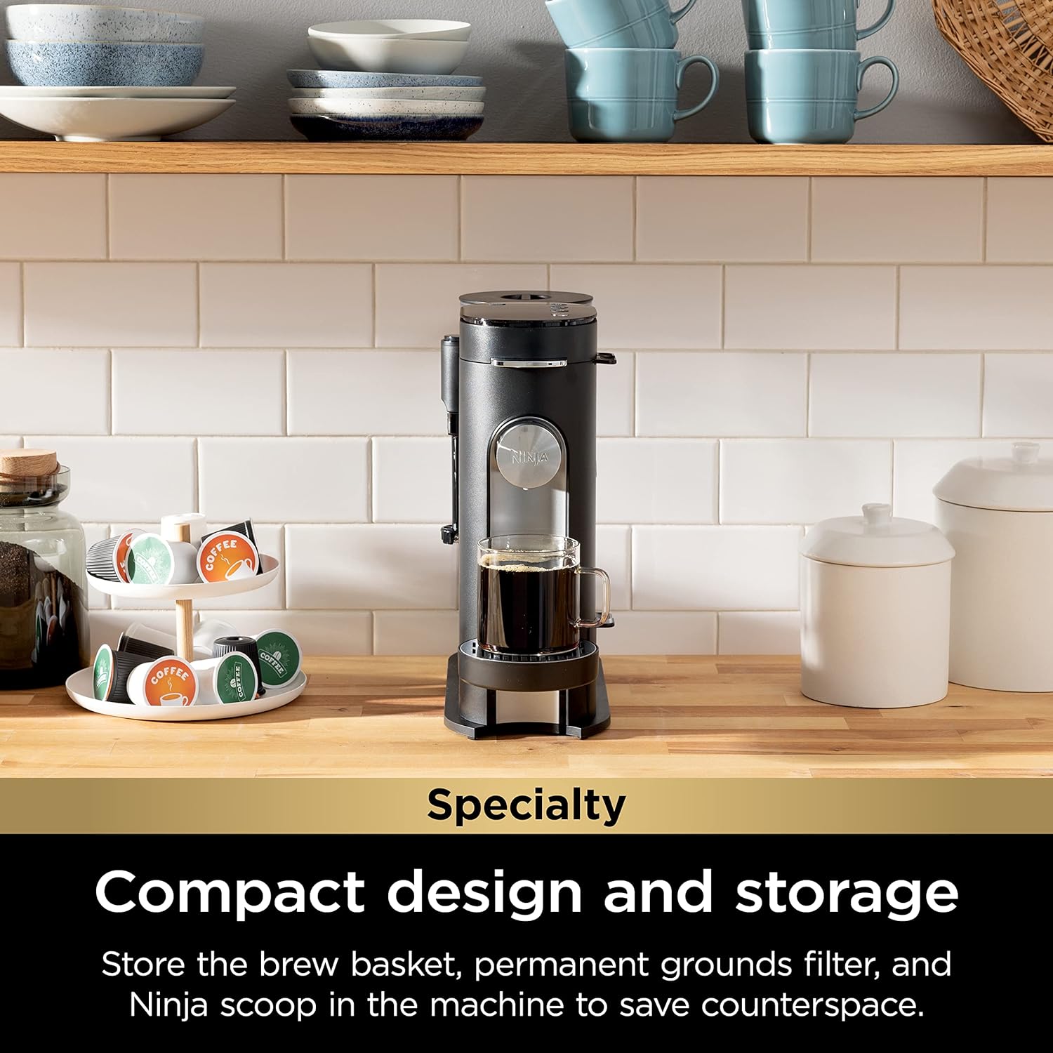 Ninja Single Serve Coffee Maker 56oz Removable Water Reservoir