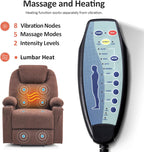 MCombo Power Lift Recliner Chair for Elderly with Heat Massage USB Cup Holders