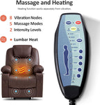 MCombo Electric Power Lift Recliner Massage Heat Chair for Elderly 3 Positions 2 Pockets USB