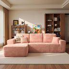 ovios Cloud Sectional Sofa L Shape Chaise Deep Seat Modular Living Room Couch