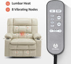 MCombo Dual Motor Power Lift Recliner Chair for Elderly with Heat Massage USB