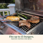 Cuisinart Portable Propane Gas Grill 2 Burner Stainless Steel Tabletop BBQ