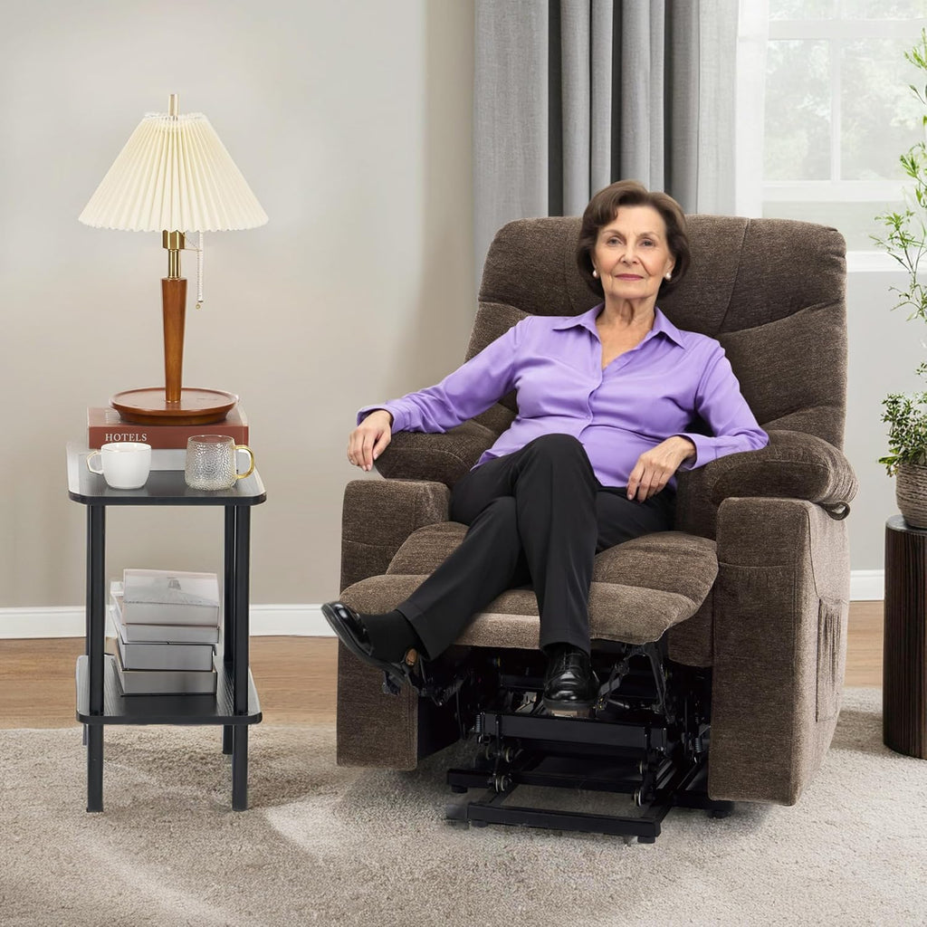 MCombo Power Lift Recliner Chair for Elderly with Extended Footrest Fabric