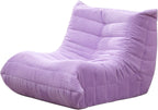 Hobestluk Giant Bean Bag Chair Memory Foam Faux Fur Sofa for Living Room