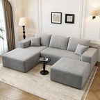 Settab Cloud Modular Sectional Sofa U Shaped Deep Seat Living Room Couch