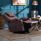 MCombo Electric Power Lift Recliner Massage Heat Chair for Elderly 3 Positions 2 Pockets USB