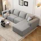 Settab Cloud Modular Sectional Sofa U Shaped Deep Seat Living Room Couch