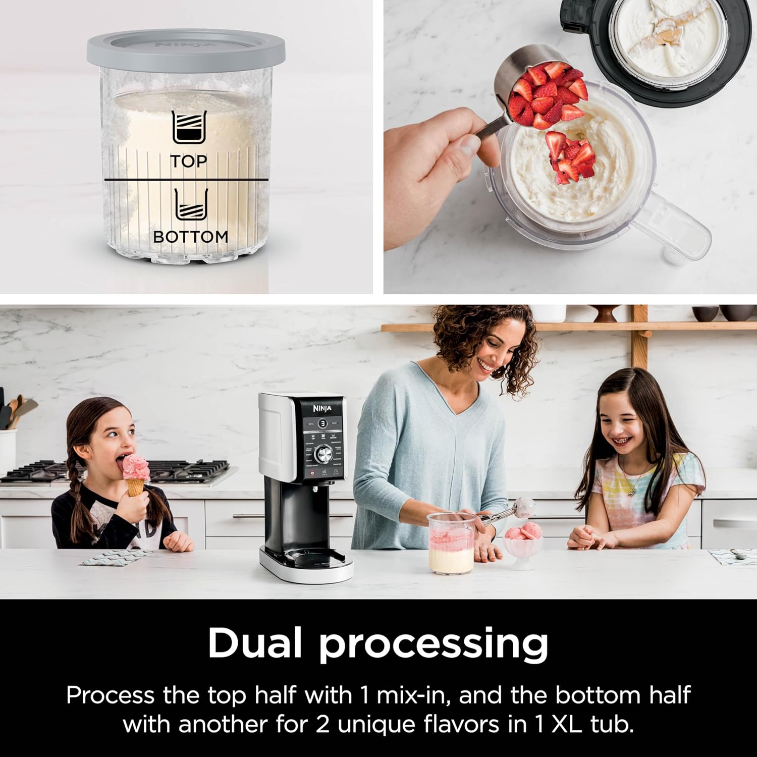 Ninja Ice Cream Maker with 7 One Touch Programs for Gelato Milkshakes Sorbet Smoothie Bowls