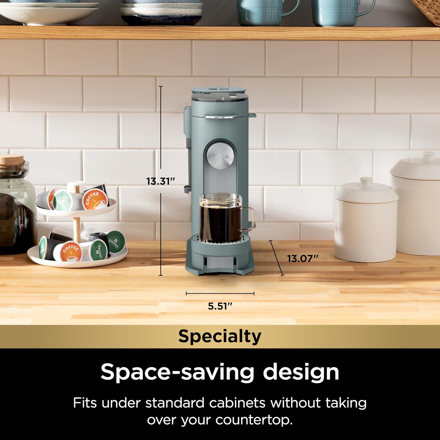 Ninja Single Serve Coffee Maker 56oz Removable Water Reservoir