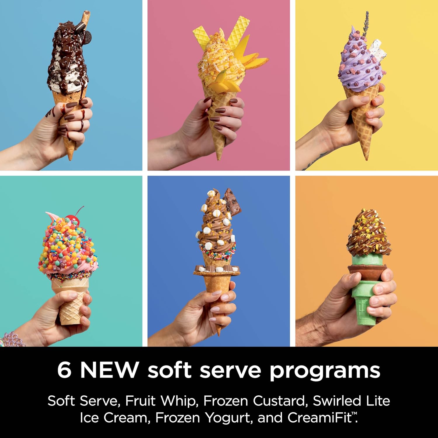 Ninja Swirl Ice Cream and Soft Serve Maker 13 in 1 Machine for Sorbet Milkshake Yogurt