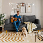 Loveseat Sofa Couch USB Ports 2 Seater Deep Seating Small Couch