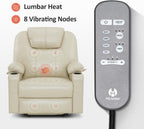 MCombo Electric Power Lift Recliner Massage Heat Chair for Elderly 3 Positions 2 Pockets USB