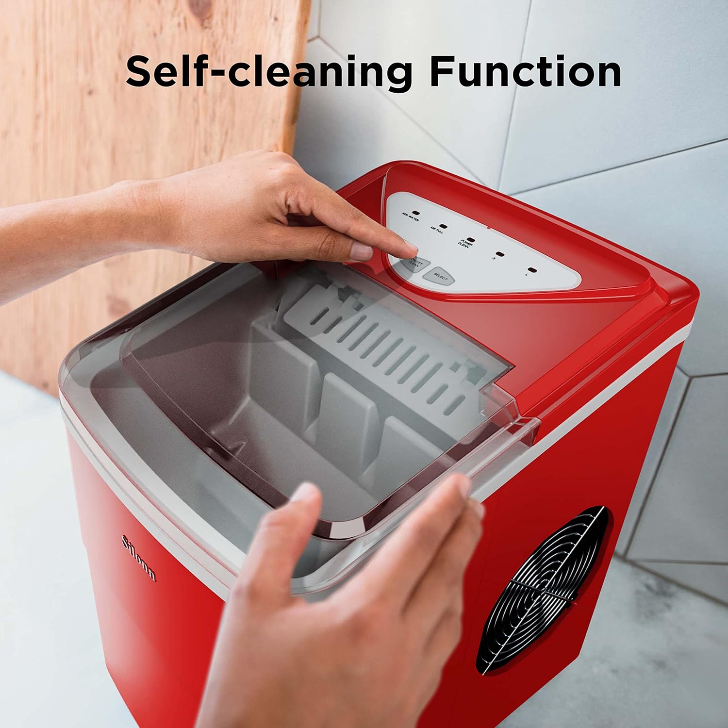 Silonn Nugget Ice Maker Countertop 33lbs Daily Soft Chewable Ice Machine