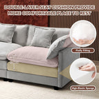 Ihanherry U Shaped Modular Sectional Sofa 5 Seat with 2 Ottomans Chenille