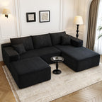 Settab Cloud Modular Sectional Sofa U Shaped Deep Seat Living Room Couch