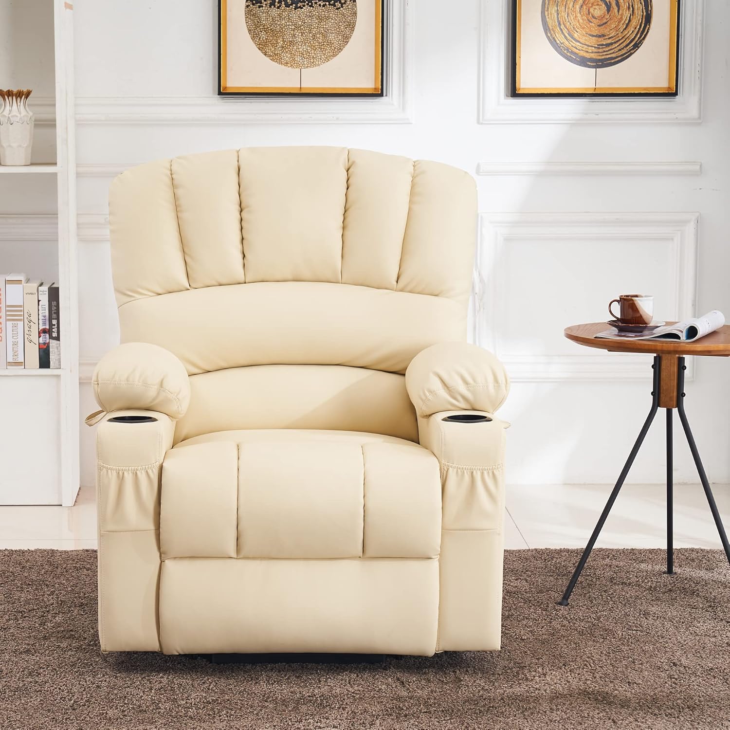 MCombo Power Lift Recliner Chair for Elderly with Heat Massage USB Cup Holders