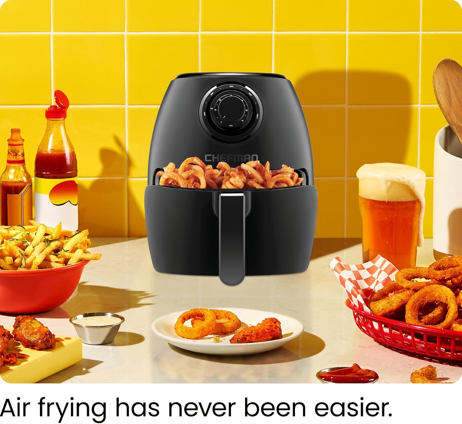 Chefman 12 Quart 6-in-1 Air Fryer Oven Digital Touchscreen 12 Presets Family Size