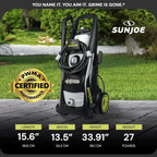 Sun Joe SPX3000 Electric Pressure Washer 2030 PSI 1.2 GPM with Dual Soap Tanks