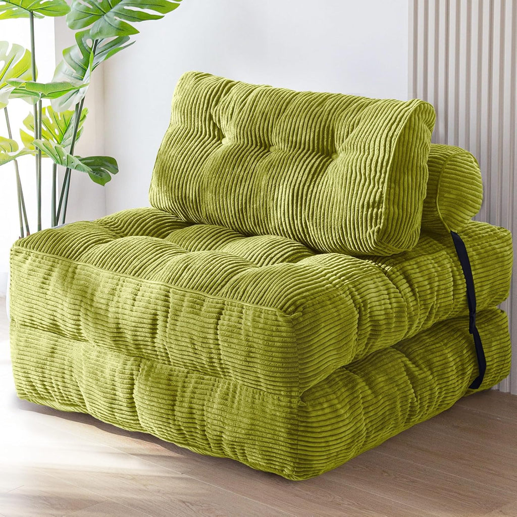 MAXYOYO Folding Sofa Bed Convertible Sleeper Chair with Pillow
