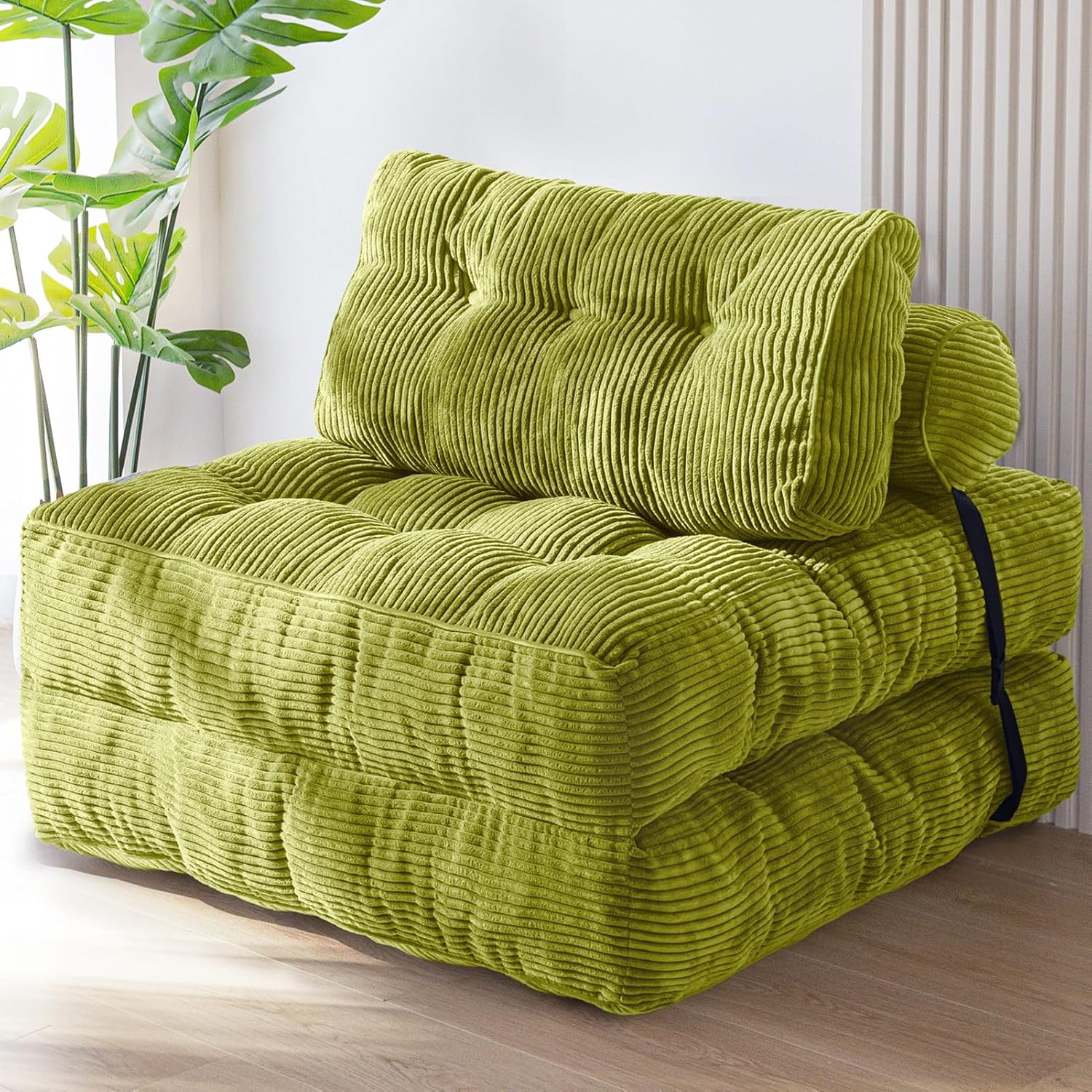 MAXYOYO Folding Sofa Bed Convertible Sleeper Chair with Pillow